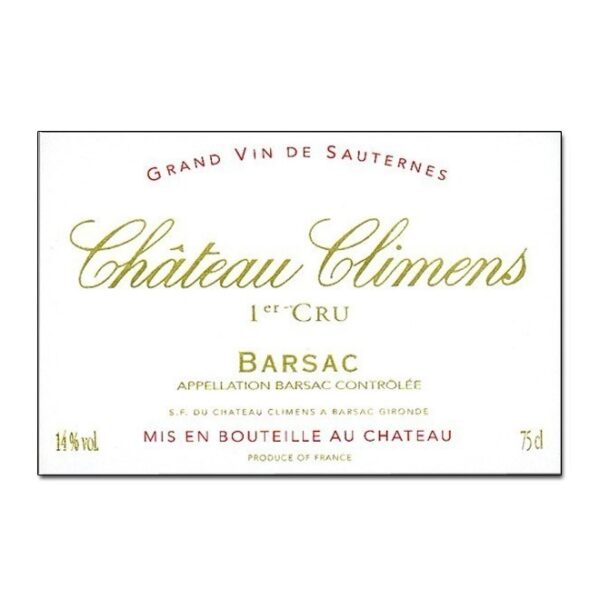 Chateau Climens Premier Cru Classe, Barsac